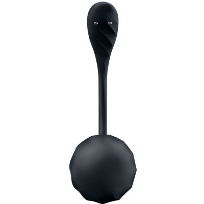 SATISFYER - RIBBED PETAL ESTIMULADOR DE PONTO G CONTROLE REMOTO PRETO APLICATIVO GRATUITO - D-240552 - Dona Pimenta