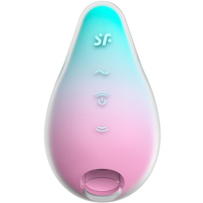 SATISFYER - MERMAID VIBES ESTIMULADOR E VIBRADOR MENTA E ROSA - D-241218 - Dona Pimenta