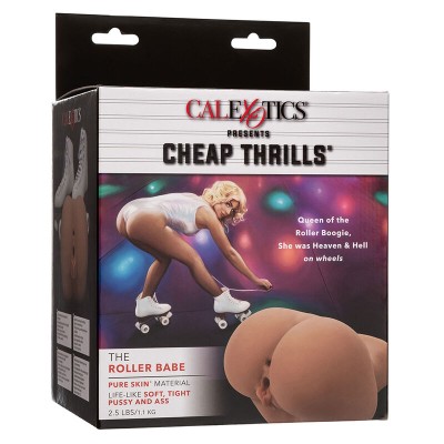 CALEXOTICS - THE ROLLER BABE DUPLO MASTURBADOR REALÃSTICO CARNE - D-241450 - Dona Pimenta