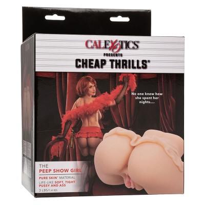 CALEXOTICS - THE PEEP SHOW GIRL DUPLO MASTURBADOR REALISTA CARNE - D-241451 - Dona Pimenta