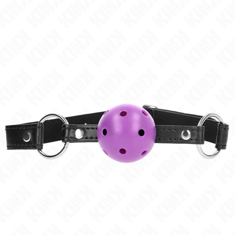 KINK - BOLA ROXA DURO OCA 4,5 CM MORDAÇA 63,5 X 2 CM - D-240838 - Dona Pimenta