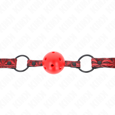 KINK - BOLA PADRÃO DIAMANTE 4,5 CM GAG MODELO 1 64,5 CM AJUSTÁVEL 42-60 CM - D-240849 - Dona Pimenta