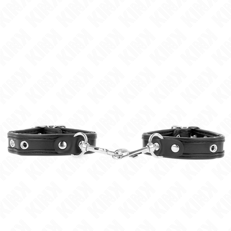 KINK - MINI PULSEIRAS PRETAS COM PREGOS AJUSTÁVEIS 16-22 CM X 2 CM - D-241002 - Dona Pimenta