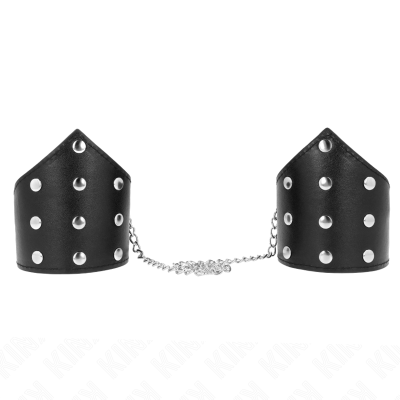 KINK - PULSEIRAS ESTILO PONTO PRETO COM CORRENTE AJUSTÁVEL ??17-23 CM X 8,5 CM - D-241059 - Dona Pimenta