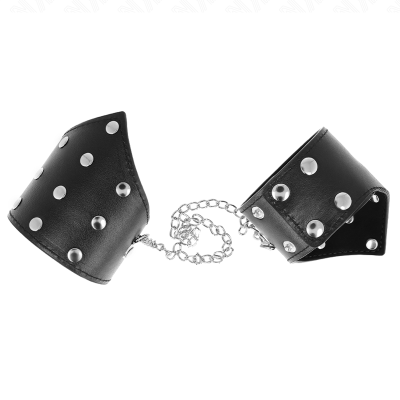 KINK - PULSEIRAS ESTILO PONTO PRETO COM CORRENTE AJUSTÁVEL ??17-23 CM X 8,5 CM - D-241059 - Dona Pimenta