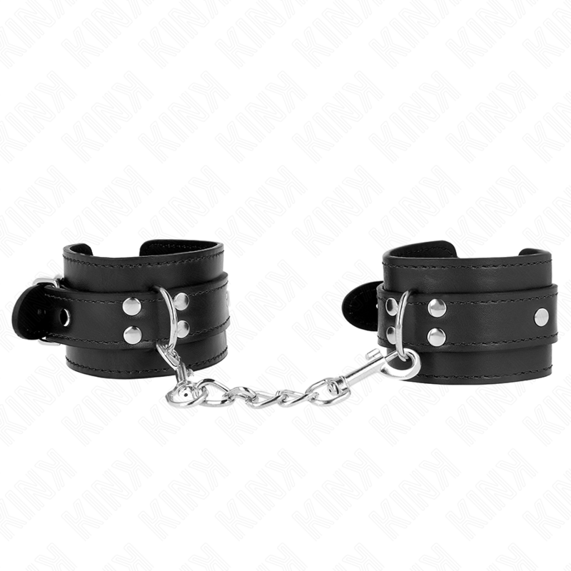 KINK - PULSO SIMPLES PRETO AJUSTÁVEL 20-23 CM X 5,5 CM - D-241076 - Dona Pimenta