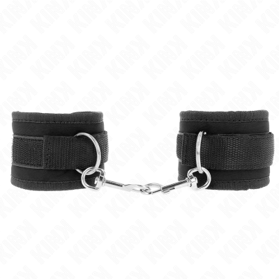 KINK - PULSO NYLON BIND HOOK&LOOP PRETO MODELO 2 AJUSTÁVEL 18-35 CM X 6 CM - D-241100 - Dona Pimenta