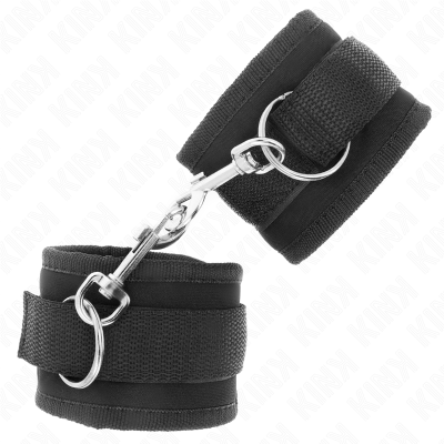 KINK - PULSO NYLON BIND HOOK&LOOP PRETO MODELO 2 AJUSTÁVEL 18-35 CM X 6 CM - D-241100 - Dona Pimenta