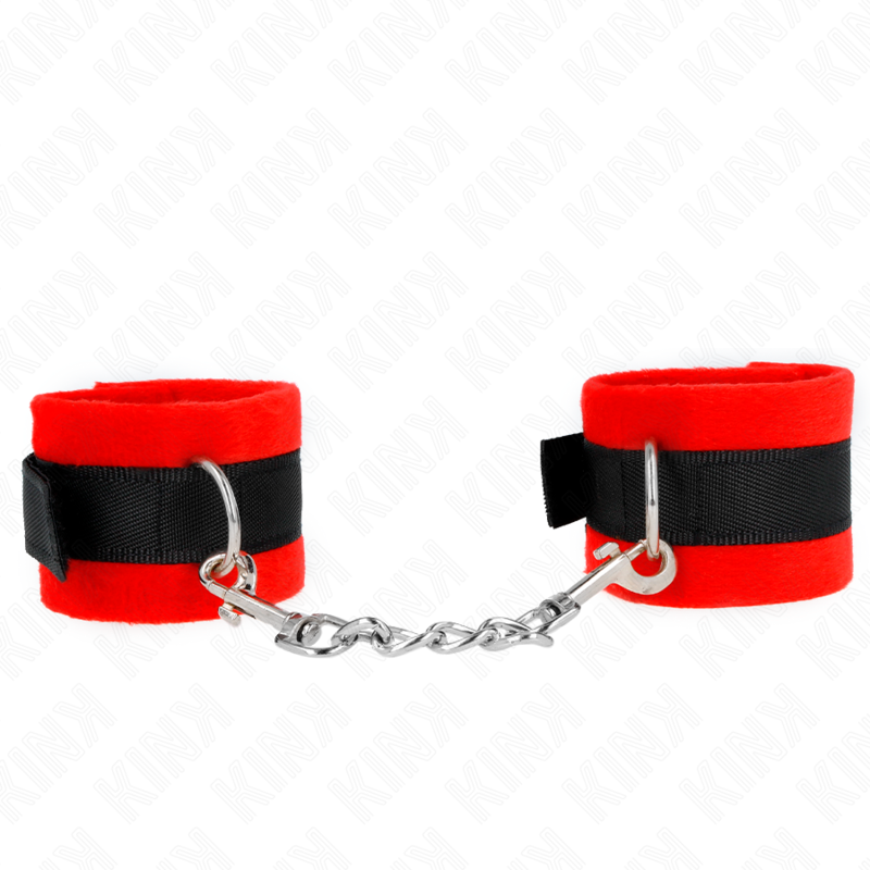 KINK - ALGEMAS DE PELE INICIANTE PRETO-VERMELHO 30 X 7 CM - D-241109 - Dona Pimenta