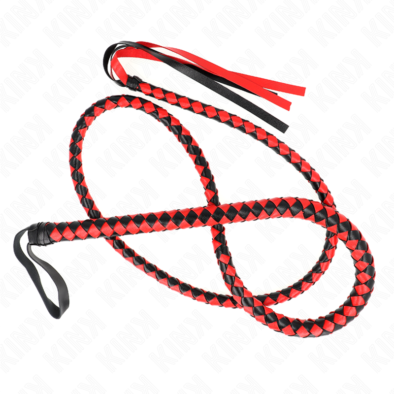 KINK - CHICOTE DE SERPENTE LONGO VERMELHO 210 CM - D-240683 - Dona Pimenta