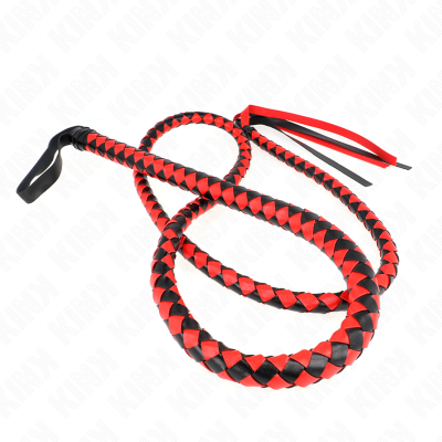 KINK - CHICOTE DE SERPENTE LONGO VERMELHO 210 CM - D-240683 - Dona Pimenta