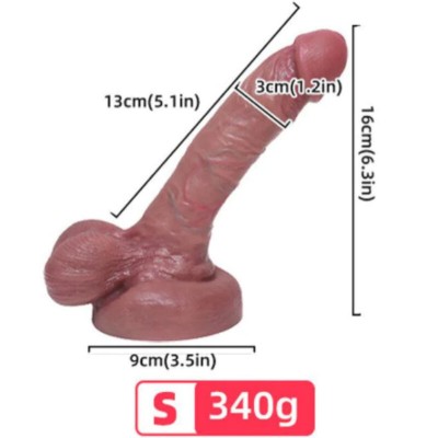 ARMONY - DILDO SILICONE LÃQUIDO REALISTA 13 CM - D-238241 - Dona Pimenta