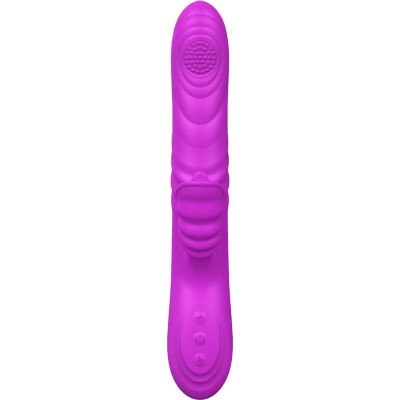 ARMONY - VIBRADOR MULTIFUNO ANGELIA COM LÃNGUA ESTIMULANTE EFEITO CALOR VIOLETA - D-238182 - Dona Pimenta