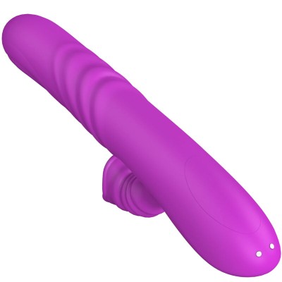 ARMONY - VIBRADOR MULTIFUNO ANGELIA COM LÃNGUA ESTIMULANTE EFEITO CALOR VIOLETA - D-238182 - Dona Pimenta