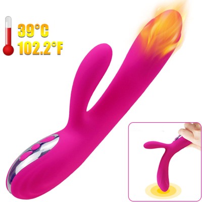 ARMONY - VIBRADOR E ESTIMULADOR FLEXÃVEL COM EFEITO DE CALOR FÃCSIA - D-238193 - Dona Pimenta