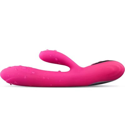 ARMONY - VIBRADOR E ESTIMULADOR FLEXÃVEL COM EFEITO DE CALOR FÃCSIA - D-238193 - Dona Pimenta