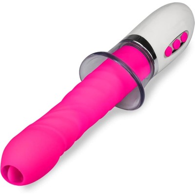 ARMONY - VIBRADOR LIBERTY E IMPULSO COM LÃNGUA - D-238217 - Dona Pimenta