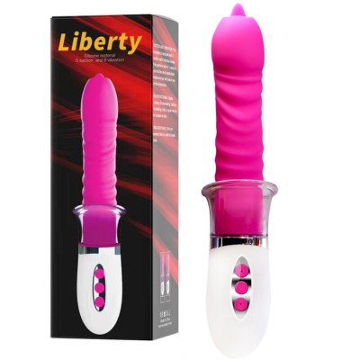 ARMONY - VIBRADOR LIBERTY E IMPULSO COM LÃNGUA - D-238217 - Dona Pimenta