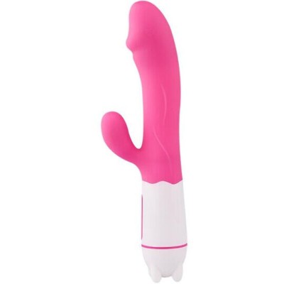 ARMONY - VIBRADOR FELIZ E ESTIMULADOR FÃCSIA RECARREGVEL - D-238222 - Dona Pimenta