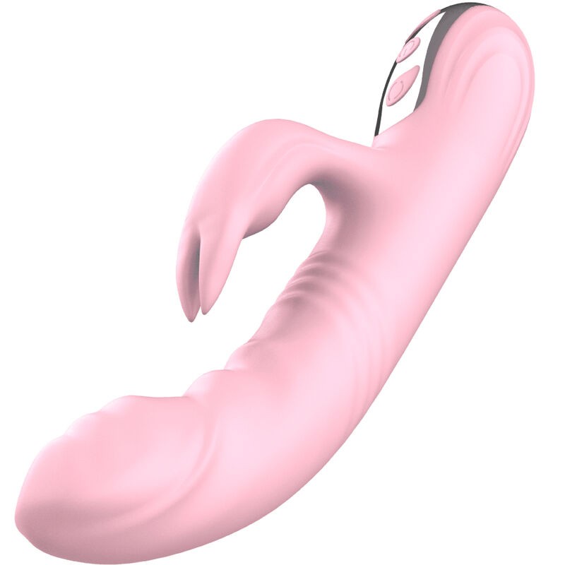 ARMONY - VIBRADOR DE COELHO TOTALMENTE ROSA EFEITO DE CALOR - D-238192 - Dona Pimenta