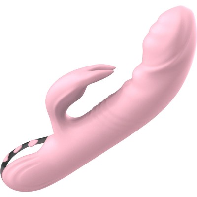 ARMONY - VIBRADOR DE COELHO TOTALMENTE ROSA EFEITO DE CALOR - D-238192 - Dona Pimenta