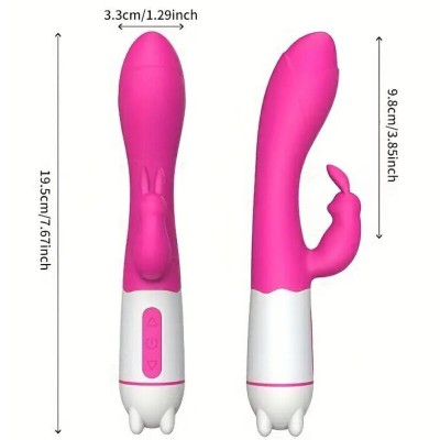 ARMONY - HAPPY VIBRADOR E ESTIMULADOR DE COELHO FÃCSIA - D-238223 - Dona Pimenta