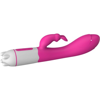 ARMONY - HAPPY VIBRADOR E ESTIMULADOR DE COELHO FÃCSIA - D-238223 - Dona Pimenta