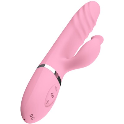 ARMONY - VIBRADOR E THRUSTING COM LÃNGUA DE EFEITO DE CALOR ROSA - D-238180 - Dona Pimenta