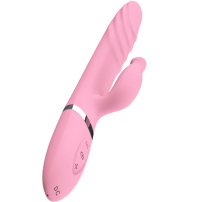 ARMONY - VIBRADOR E THRUSTING COM LÃNGUA DE EFEITO DE CALOR ROSA - D-238180 - Dona Pimenta