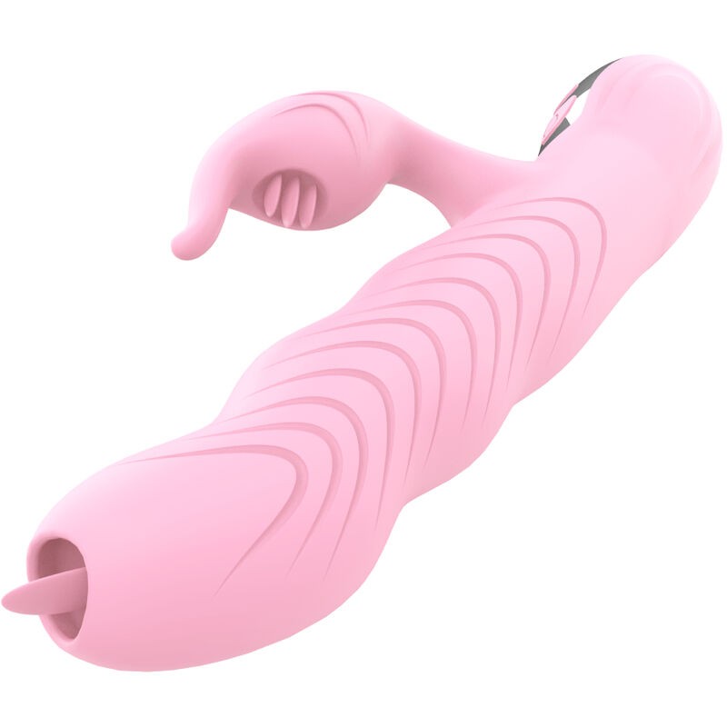 ARMONY - MARCIA VIBRADOR & THRUSTING DUPLA LÃNGUA EFEITO CALOR ROSA - D-238190 - Dona Pimenta