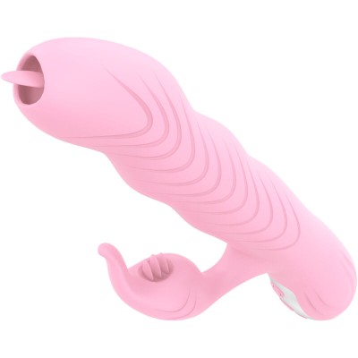 ARMONY - MARCIA VIBRADOR & THRUSTING DUPLA LÃNGUA EFEITO CALOR ROSA - D-238190 - Dona Pimenta