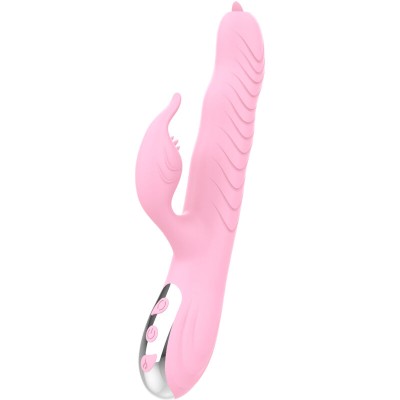 ARMONY - MARCIA VIBRADOR & THRUSTING DUPLA LÃNGUA EFEITO CALOR ROSA - D-238190 - Dona Pimenta