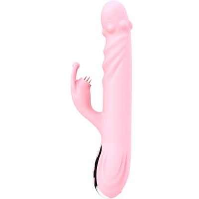 ARMONY - VIBRADOR TOTALMENTE LÃNGUA COM EFEITO DE CALOR ESTIMULANTE ROSA - D-238191 - Dona Pimenta