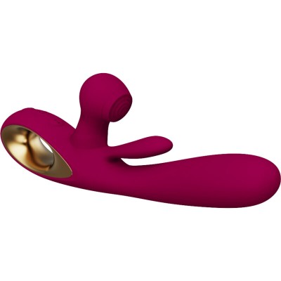 ARMONY - VIBRADOR DE IMPACTO SWING E ESTIMULADOR DUPLO MODELO 1 BORDEAUX - D-238203 - Dona Pimenta