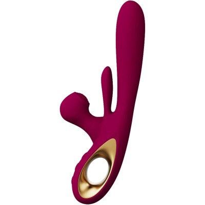 ARMONY - VIBRADOR DE IMPACTO SWING E ESTIMULADOR DUPLO MODELO 1 BORDEAUX - D-238203 - Dona Pimenta