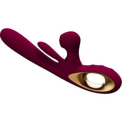 ARMONY - VIBRADOR DE IMPACTO SWING E ESTIMULADOR DUPLO MODELO 1 BORDEAUX - D-238203 - Dona Pimenta