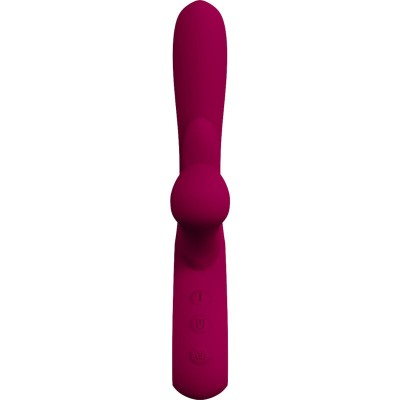 ARMONY - VIBRADOR DE IMPACTO SWING E ESTIMULADOR DUPLO MODELO 1 BORDEAUX - D-238203 - Dona Pimenta