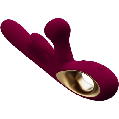 ARMONY - VIBRADOR DE IMPACTO SWING E ESTIMULADOR DUPLO MODELO 1 BORDEAUX - D-238203 - Dona Pimenta