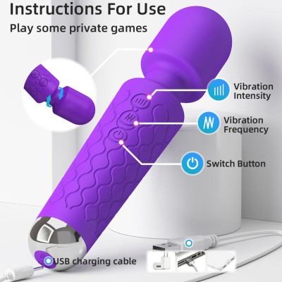 ARMONY - MASSAGER E VIBRADOR VIOLETA - D-238233 - Dona Pimenta