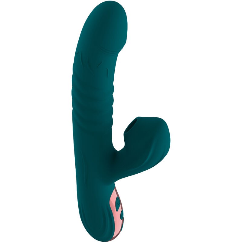 ARMONY - VIBRADOR SUCK E SUCKER VERDE - D-238198 - Dona Pimenta