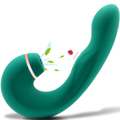 ARMONY - VIBRADOR E SUCKER FLEXÃVEL VERDE - D-238215 - Dona Pimenta