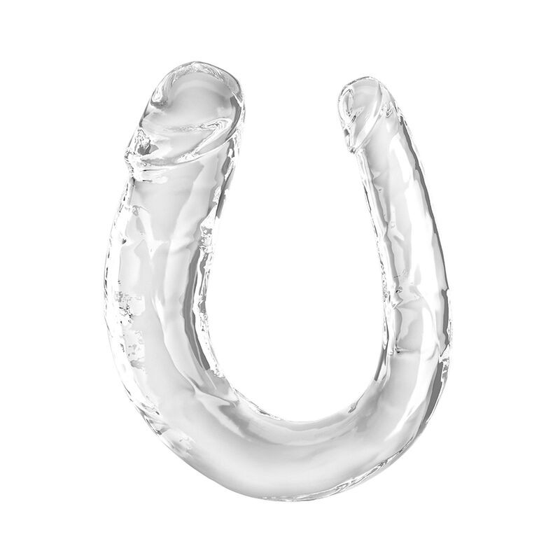 KING COCK - DOUBLE TROUBLE DILDO DUPLO 33 CM TRANSPARENTE - D-241518 - Dona Pimenta