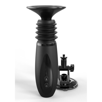 FETISH FANTASY SERIES - BODY DOCK THRUSTER DILDO CLAMP COM 7 MODOS DE EMPURRAR PRETO - D-241524 - Dona Pimenta