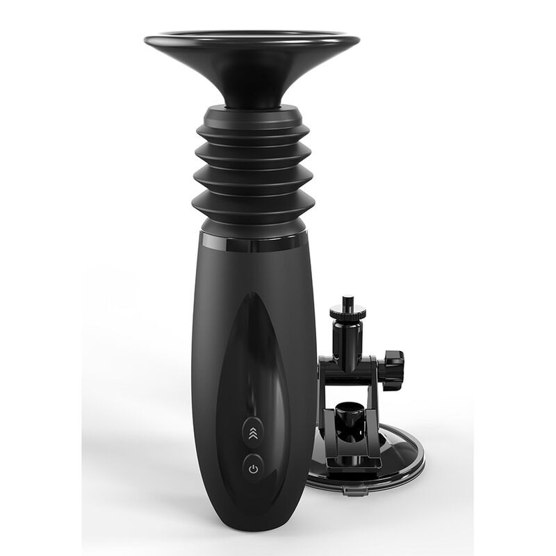 FETISH FANTASY SERIES - BODY DOCK THRUSTER DILDO CLAMP COM 7 MODOS DE EMPURRAR PRETO - D-241524 - Dona Pimenta