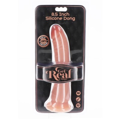 GET REAL - SILICONE DONG 21 CM PELE - D-234597 - Dona Pimenta