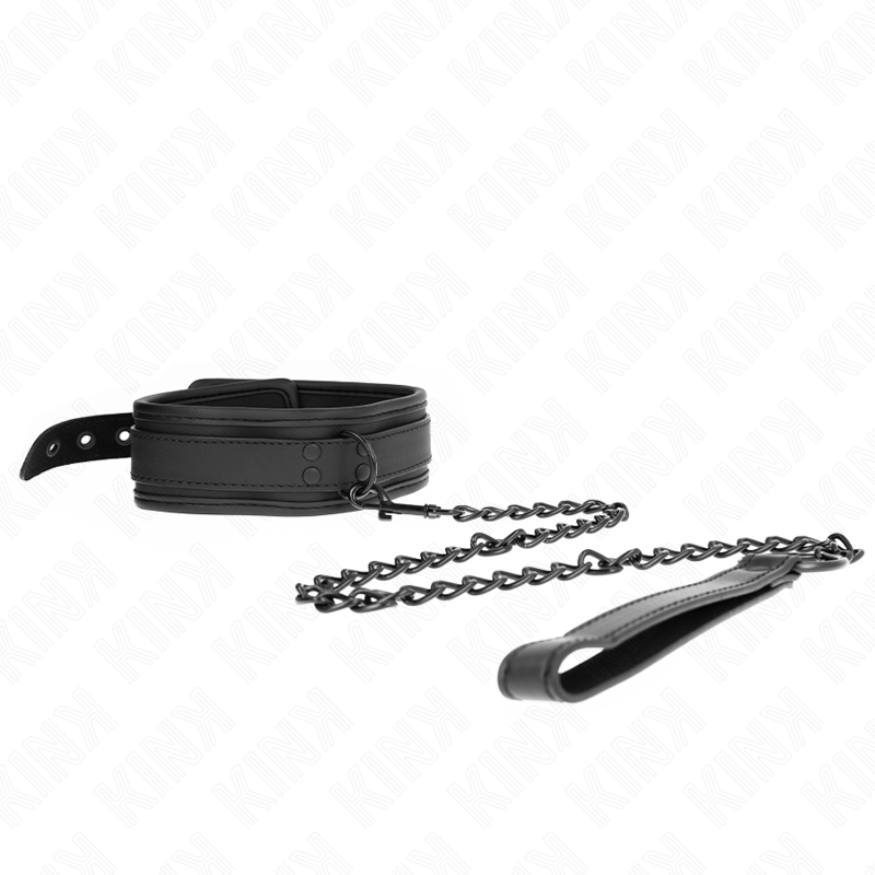 KINK - COLAR DE NEOPRENE BONDAGE MODELO 1 COM CINTO 78 CM AJUSTÁVEL 37,5 X 49,5 CM - D-240759 - Dona Pimenta