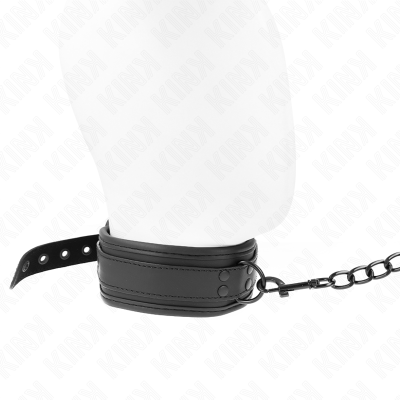 KINK - COLAR DE NEOPRENE BONDAGE MODELO 1 COM CINTO 78 CM AJUSTÁVEL 37,5 X 49,5 CM - D-240759 - Dona Pimenta