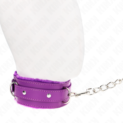 KINK - COLAR COM TRELA 65 CM COM RESTRIÇÕES ROXO 36-42 CM X 5,5 CM - D-240787 - Dona Pimenta