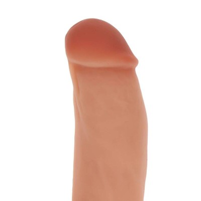 GET REAL - DILDO DE SILICONE 18 CM W BOLAS PELE - D-234598 - Dona Pimenta