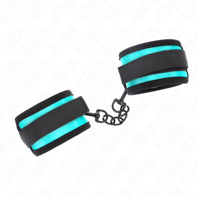 KINK - GANCHO E LOOP NYLON BIND PULSO PRETO-AZUL AJUSTÁVEL 18-32 CM X 5 CM - D-241088 - Dona Pimenta